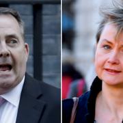 Liam Fox, Yvette Cooper. Arkivbilder.