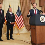 USA:s vicepresident JD Vance efter förhandlingarna i Pakistan.