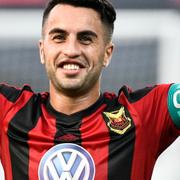 Östersunds Brwa Nouri efter segern mot CS Fola Esch i juli. Arkivbild.