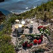 Mannen misshandlades till döds vid en badplats.