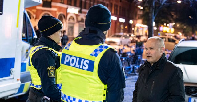 Justitieminister Morgan Johansson under ett besök i Malmö. Johan Nilsson/TT / TT NYHETSBYRÅN