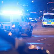Polispådrag i Bredäng. 