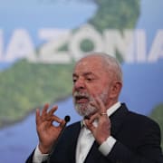 Brasiliens president Luiz Inacio Lula da Silva vid klimattoppmötet COP30.