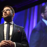 Sverigedomokraterns partiledare Jimmie Åkesson. 