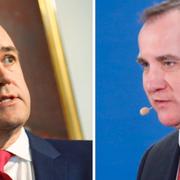 Alliansens statsminister Fredrik Reinfeldt, nuvarande statsminister Stefan Löfven.