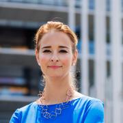 Kristdemokraternas Alice Teodorescu Måwe i Europaparlamentet i Strasbourg. 