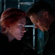 Scarlett Johansson och Jeremy Renner i storfilmen ”Avengers: Endgame”. 