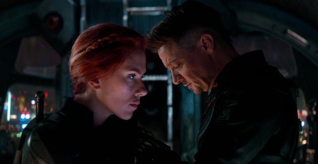 Scarlett Johansson och Jeremy Renner i storfilmen ”Avengers: Endgame”.  TT NYHETSBYRÅN