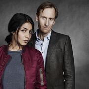 Skådespelarna Leïla Bekhti och Gustaf Hammarsten