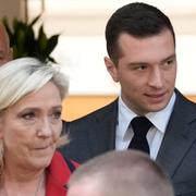 Marine Le Pen och Jordan Bardella.