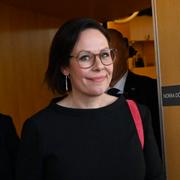 Maria Malmer Stenergard (M), ny utrikesminister, vid riksmötets öppnande. 