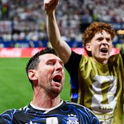 Lionel Messi och Valentin Barco.