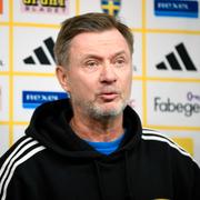Damlandslagets förbundskapten Peter Gerhardsson.