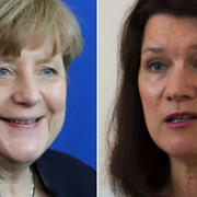 Tysklands förbundskansler Angela Merkel och handelsminister Ann Linde.