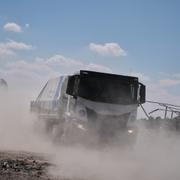 Lastbilar med nödhjälp på väg in i Gaza tidigare i veckan.