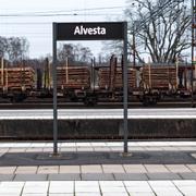 Stationen i Alvesta.