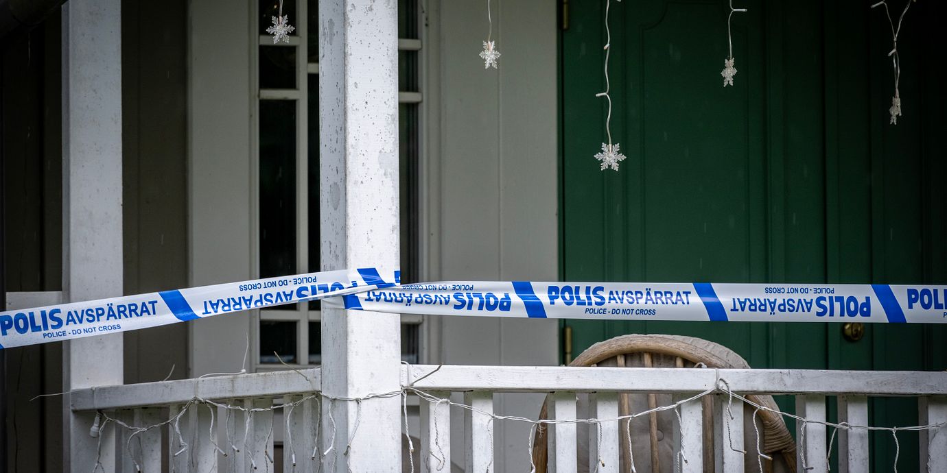 Familjens villa är avspärrad.