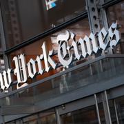 New York Times redaktion på Manhattan. 