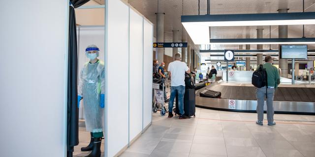 Teststation på Bergens flygplats. Eivind Senneset / TT NYHETSBYRÅN