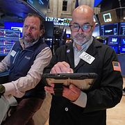 Investerare på Wall Street. Arkivbild.