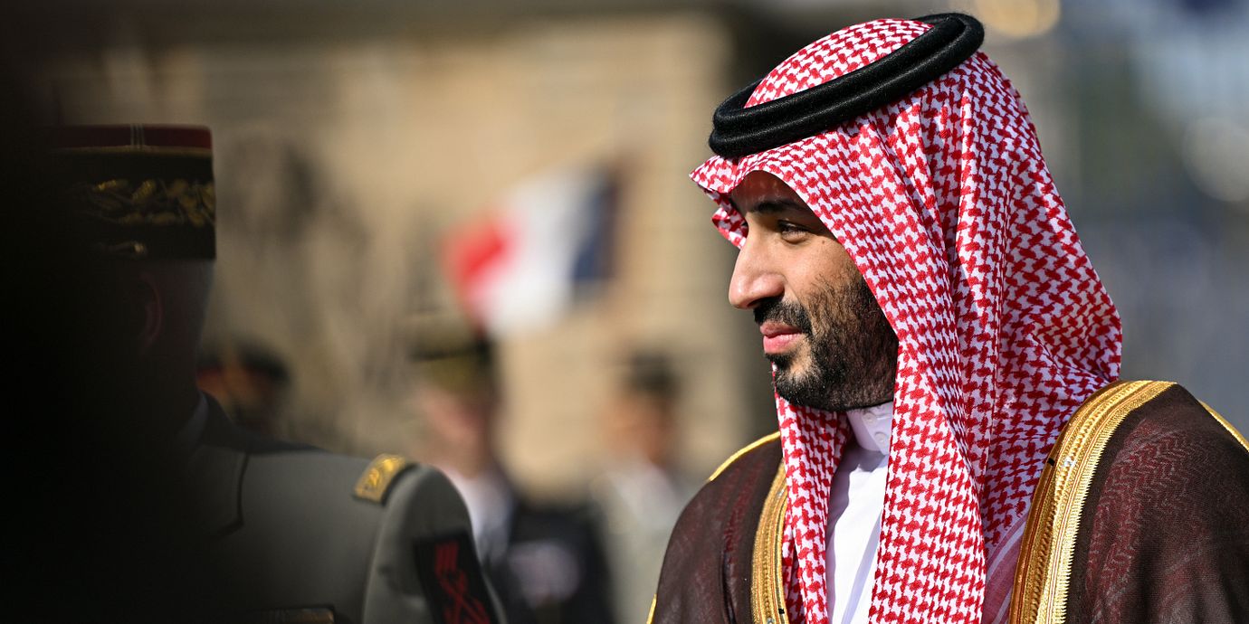 Saudiarabiens kronprins Mohammed bin Salman i Frankrike, augusti 2026.