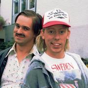  Peter Settman och Fredde Granberg 1996 i TV-showen "Stereo".