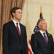 Arkivbild: JD Vance, Jared Kushner och Steve Witkoff. 