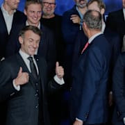Tysklands förbundskansler Friedrich Merz och Frankrikes president Emmanuel Macron.