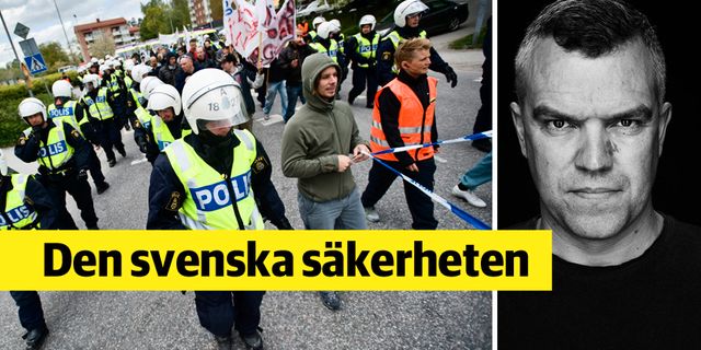 Polisen under övning i att hantera en miljödemonstration/Erik Lewin. TT och Mattias Bardå.