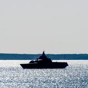 Arkivbild från ubåtsjakten av Visbykorvetten HMS Helsingborg.