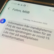 Inrikesminister Mikael Damberg och digitaliseringsminister Anders Ygeman om sms:et som skickas ut.