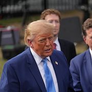 Trump och Musk i Washington i september.