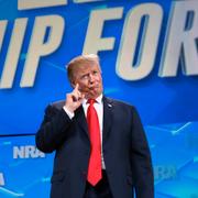 Donald Trump vid NRA-möte 2019.