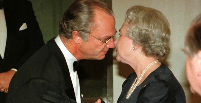 Kungen och drottning Elizabeth II 1997 Ola Torkelsson / TT NYHETSBYRÅN