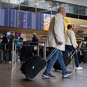 Incheckning på Arlanda flygplats, terminal 5.