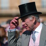 Kung Charles III under ”Hans höghets trädgårdsfest för de kreativa näringarna” på Buckingham palace tidigare i maj. 