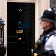 Dörren till 10 Downing Street i London