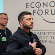 Volodymyr Zelenskyj i Davos 22 januari 2026. 