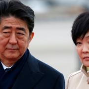 Premiärminister Shinzo Abe och hustrun Akie Abe.