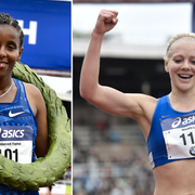 Fayesa Aberash och Mikaela Larsson.