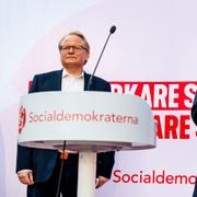 Försvarsminister Peter Hultqvist och statsminister Stefan Löfven.