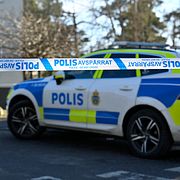 Arkivbild av en polisbil.