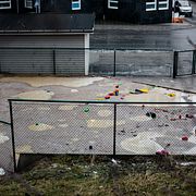 Illustrationsbild av skolgård. Ej skolan i Växjö.