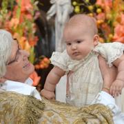 Årkebiskop Antje Jackelén med prins Alexander