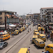 Bild från den nigerianska staden Lagos.  Mosa'ab Elshamy / AP