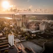 Cementas fabrik på Gotland.