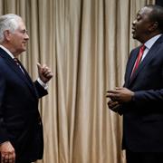 Rex Tillerson och Uhuru Kenyatta.