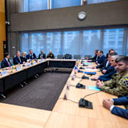 Bild från det första mötet i Genève. 