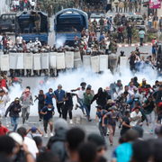 Andry Rajoelina den 2 september 2025. Demonstration i Antananarivo, Madagaskar den 30 september 2025. 