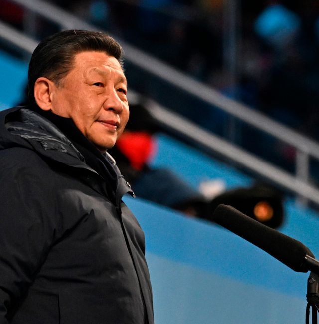 China's President Xi Jinping declares the Games open during the opening ceremony of the 2022 Winter Olympics, Friday, Feb. 4, 2022, in Beijing.  Anthony Wallace / AP